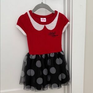 Disney Red and Black Minnie Mouse Polka Dot Dress